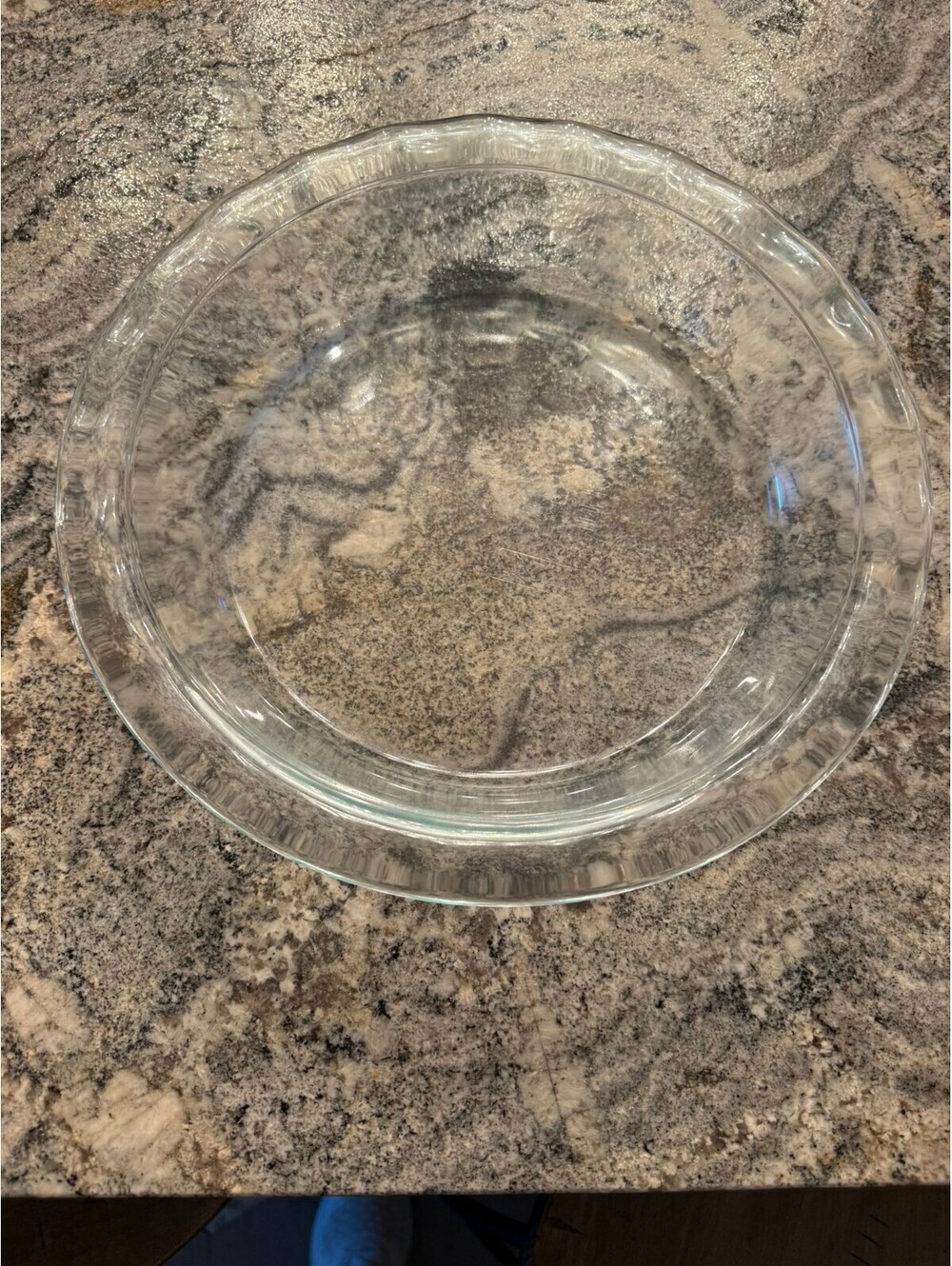 Clear Glass Vintage Pyrex or Fire King Pie Plate